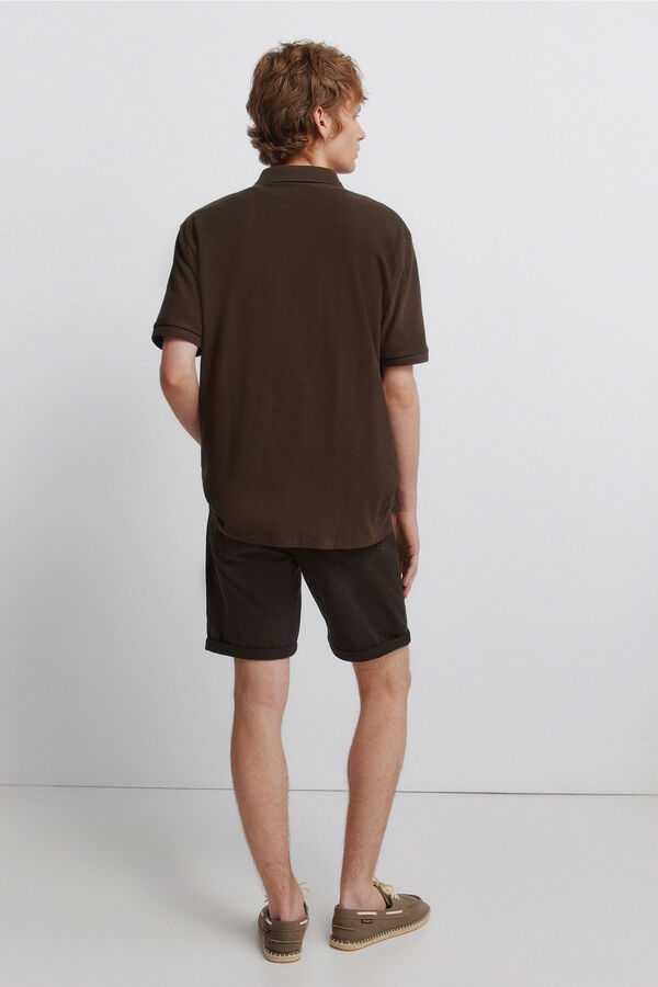 Springfield Washed 5-pocket slim fit Bermuda shorts nude