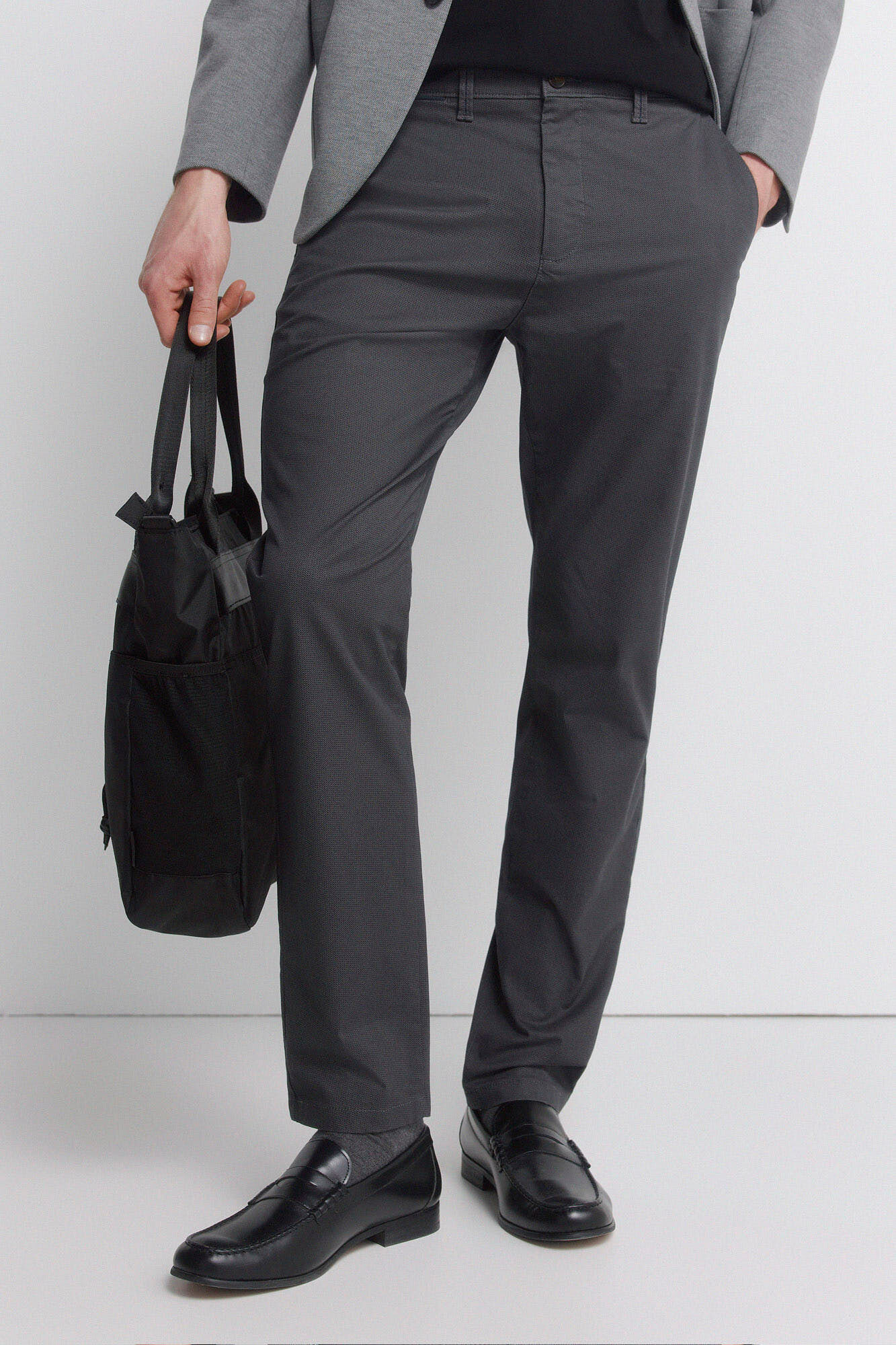 Springfield Micro-printed slim fit chinos