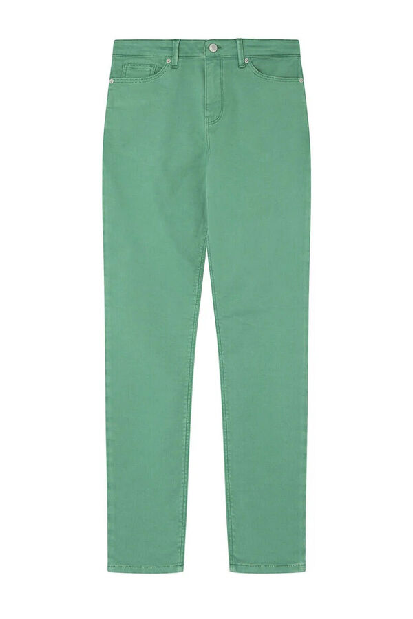 Springfield Jeans Slim Cropped Farbe grün