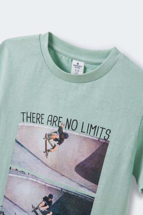 Springfield Boys' "no limits" print T-shirt print
