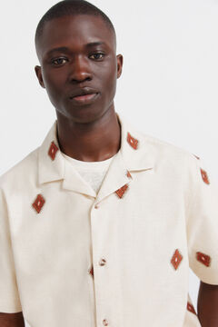 Springfield Camisa de manga curta bordada