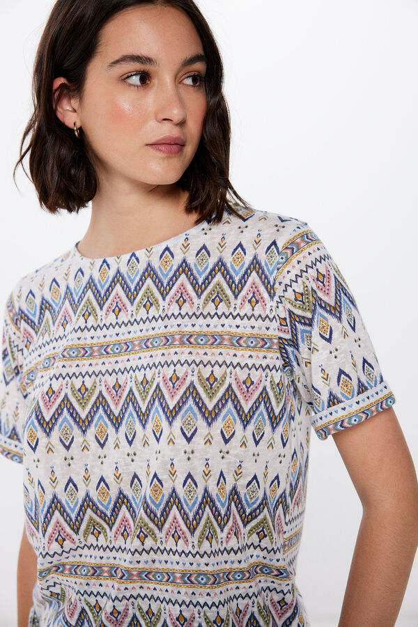 Springfield Ethnic embroidered T-shirt color