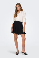 Only Kurzer ausgestellter Rock Schwarz