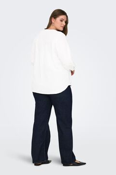 Only Carmakoma Camisa de bot&otilde;es tamanho grande