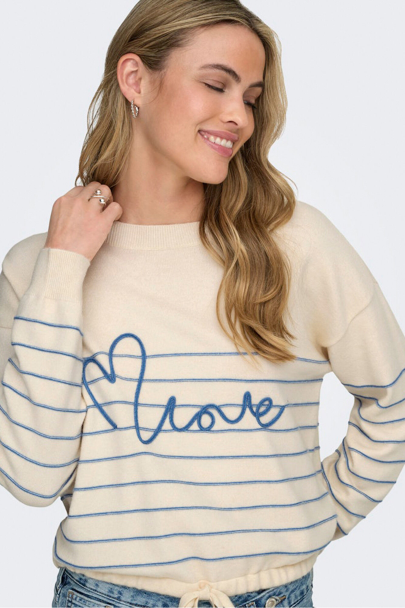 Only Camisa com texto frontal