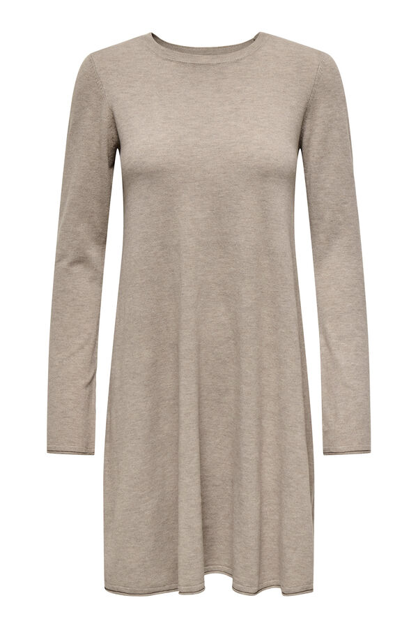 Only kurzes Kleid mit lang&auml;rmelig Grau