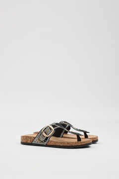 Inside Sand&aacute;lias com fivela de brilhos