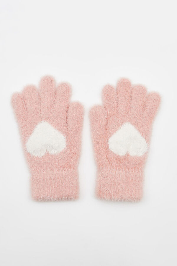 Springfield Pink heart gloves rouge