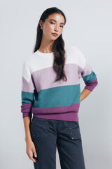 Springfield Color block cotton jersey pink