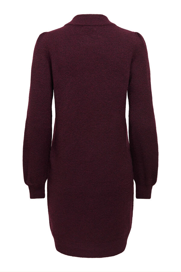 JDY Vestido corto punto rojo