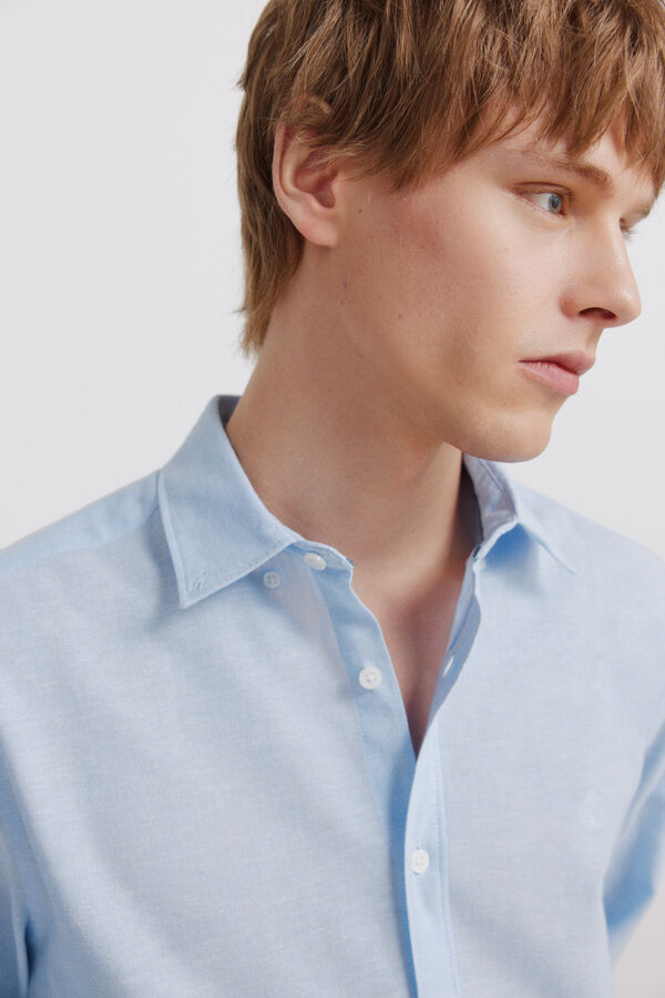 Springfield Linen shirt blue
