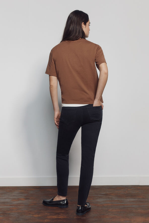 Springfield Uske kraće farmerke Crna