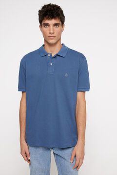 Springfield Basic-Poloshirt Piqué blau