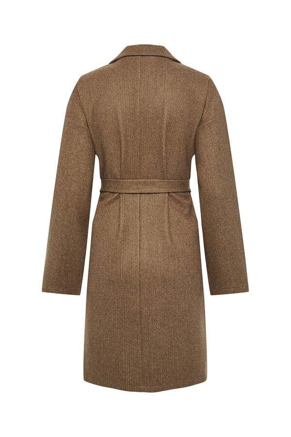 Pieces Abrigo de pa&ntilde;o gris