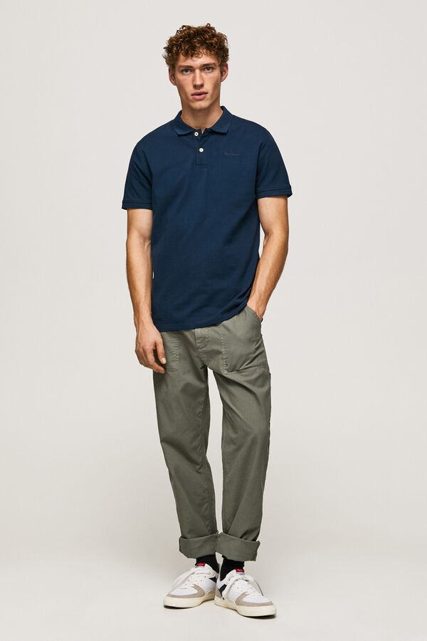 Springfield Men's short-sleeved polo shirt. tamno plava
