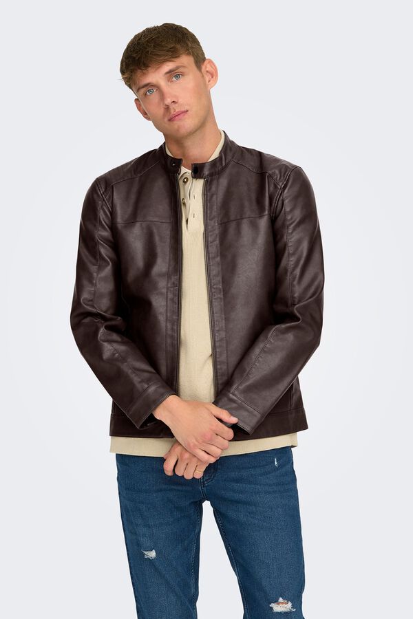 Only & Sons Biker jacket grey