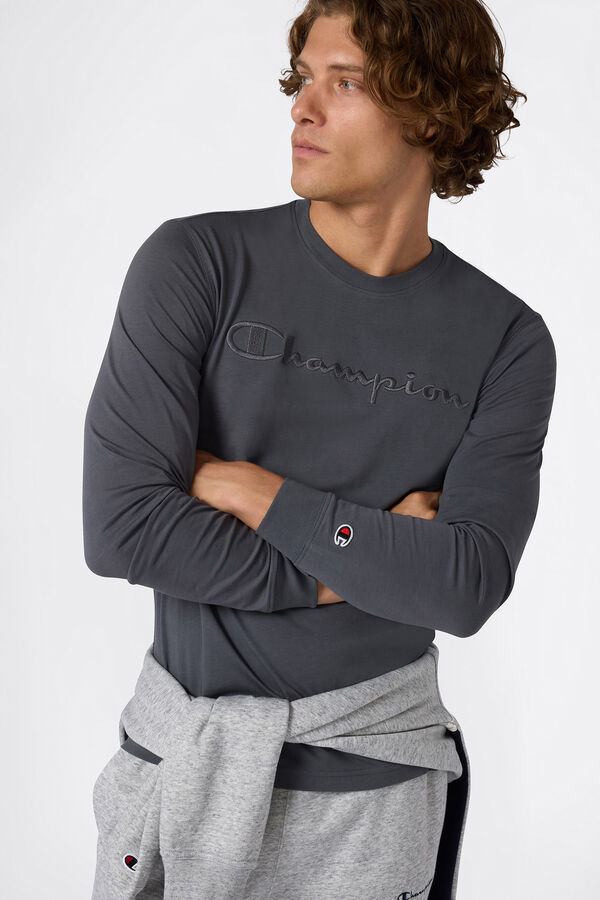 Champion Camiseta manga larga Champion gris
