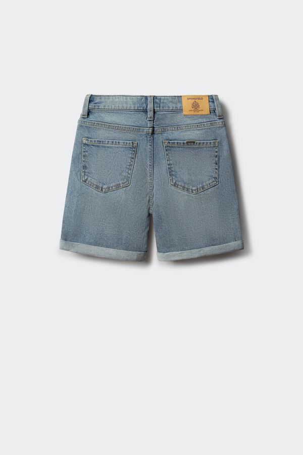 Springfield Kids Bermudas infantil em denim azul