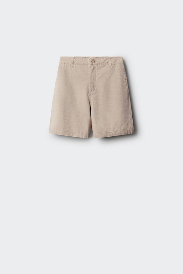 Springfield Kids Bermudas chino aos quadrados para menino bege