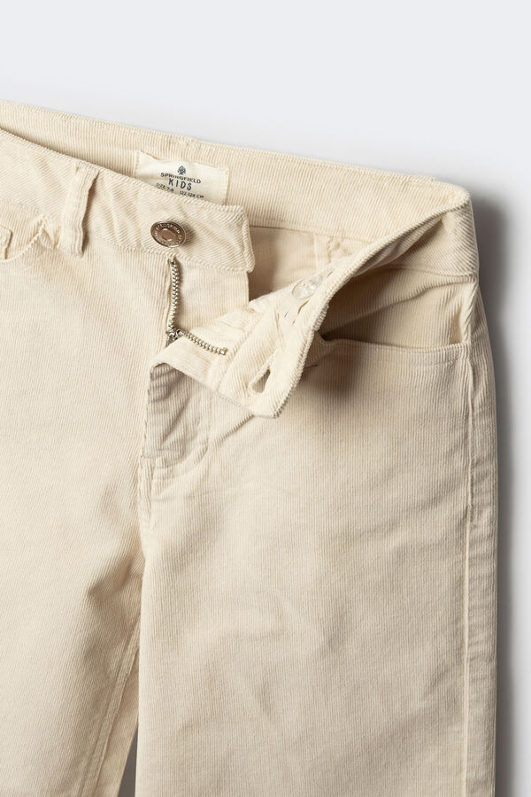 Springfield Kids Calça culotte de microveludo cotelê para meninas estampado