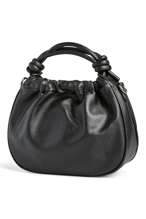 Pieces Medium Gathered Bag Crna