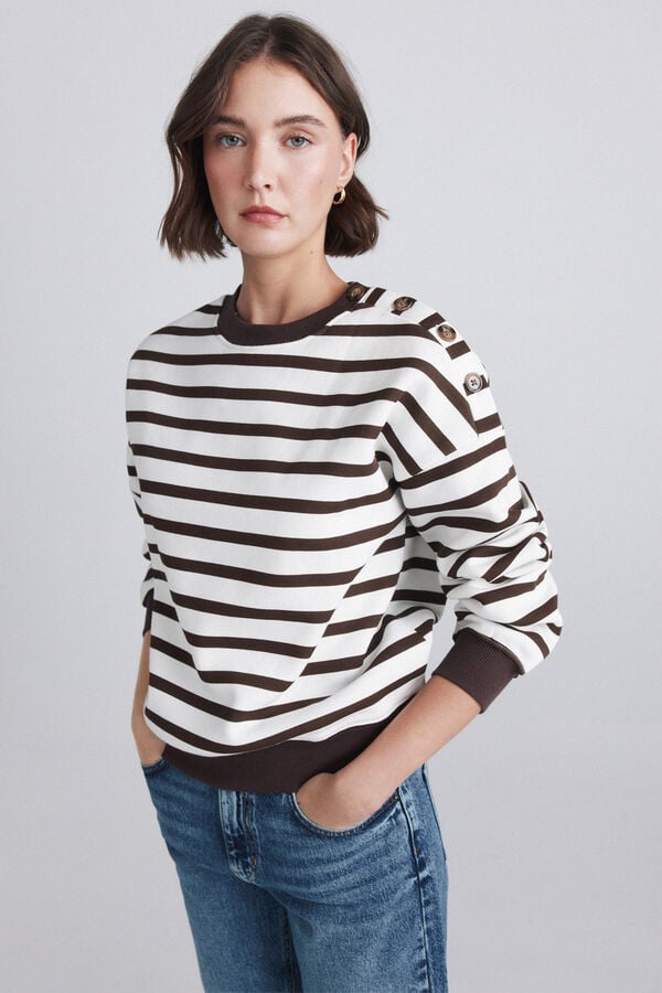 Springfield Striped sweatshirt printed