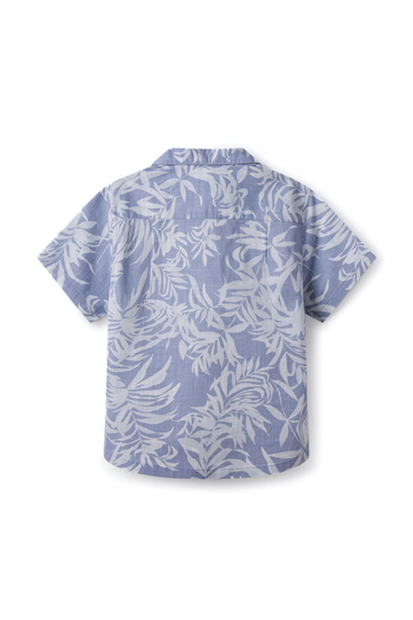 Springfield Boy's floral shirt indigo blue
