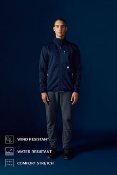 Springfield Technical jacket with high neck blue
