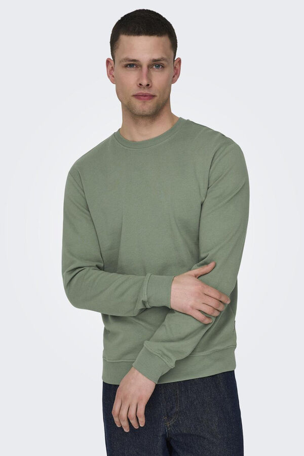 Springfield Klassisches Sweatshirt  grün