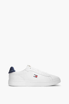 Tommy Jeans Chinelos de quarto com bandeira branco