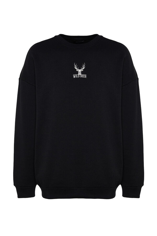 Trendyol Sudadera oversize negro