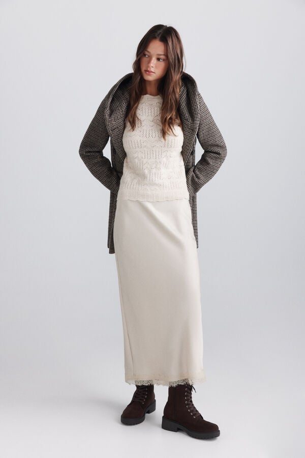 Springfield Pointelle jumper beige