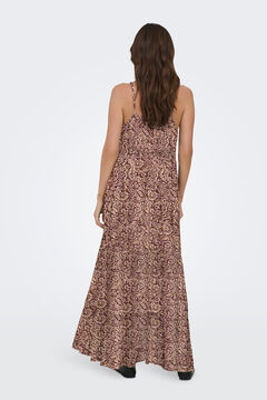 Only Langes Batikmuster-Kleid