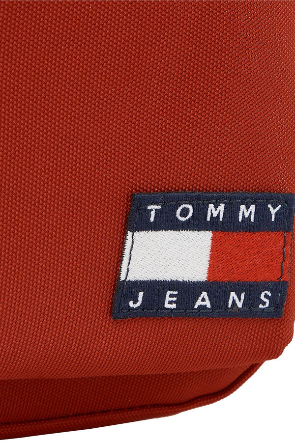 Springfield Men's Tommy Jeans crossbody bag with flag kestenjastocrvena