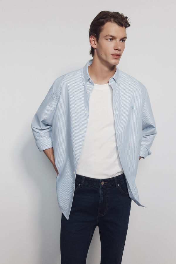 Springfield Very dark blue skinny fit jeans blue