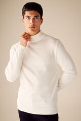 DeFacto Jumper with half high neck beige