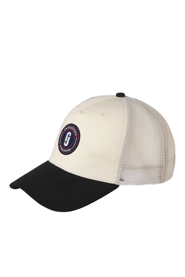 Jack & Jones Gorra b&aacute;sica con insignia blanco