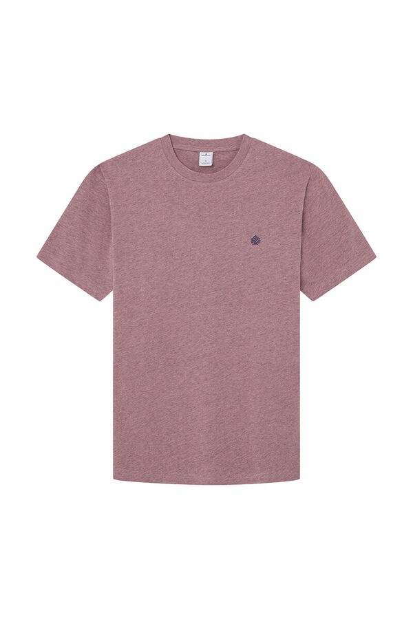 Springfield Camiseta efecto melange rosa