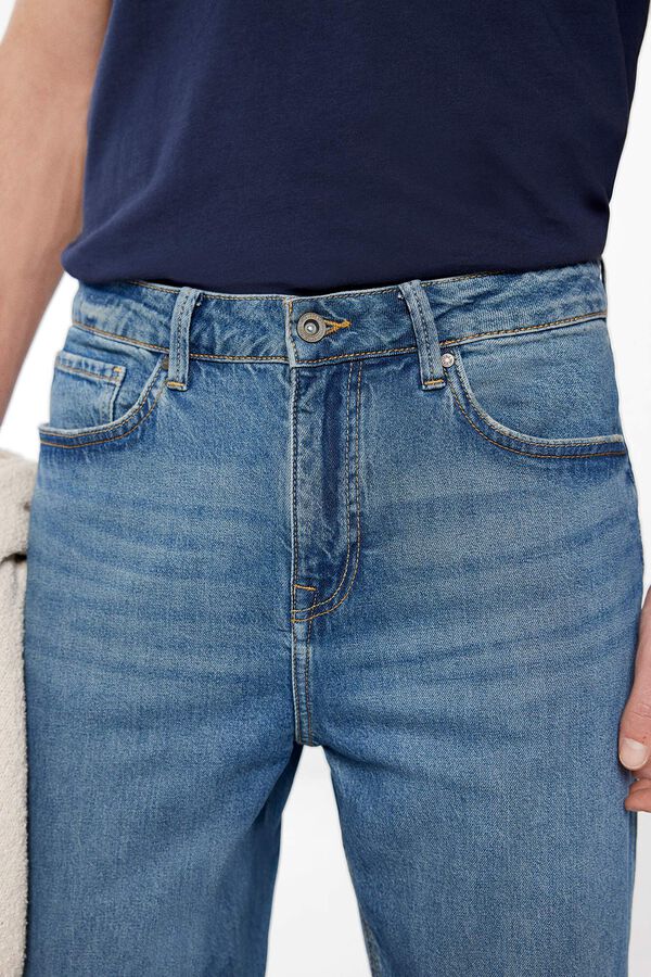 Springfield Jeans regular lavado medio oscuro turquesa