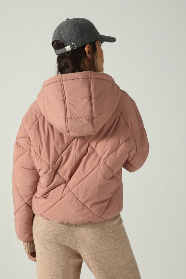 Springfield Water-repellent Sorona padded jacket strawberry