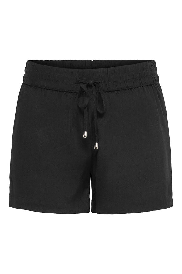 Springfield Shorts mit Print schwarz