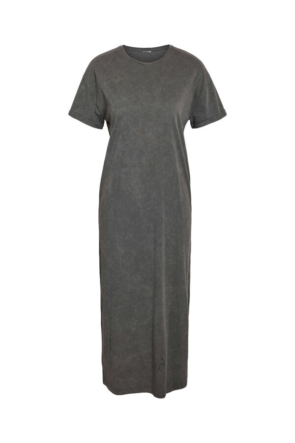 Noisy May midi T-shirt dress grey