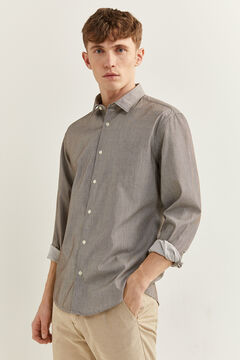 Springfield Chemise structur&eacute;e brun