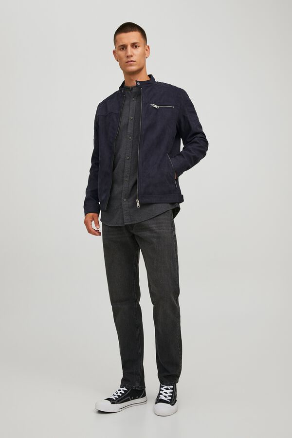 Jack & Jones Faux suede jacket black