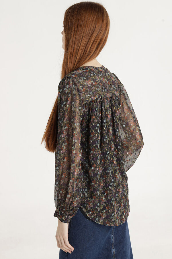 Lois  Long Sleeve Blouse Print