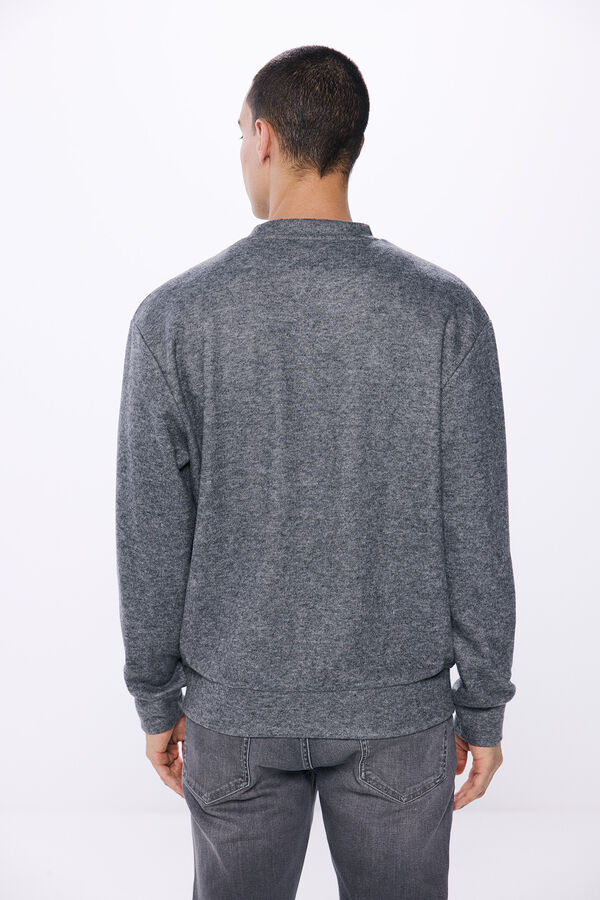 Springfield Textured sweatshirt grey