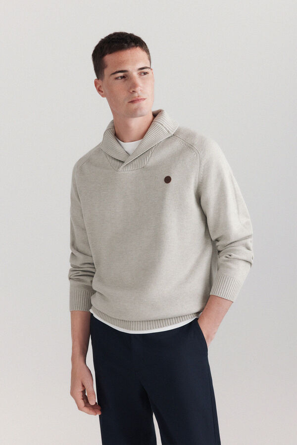 Springfield Soft smoking neck jumper nude