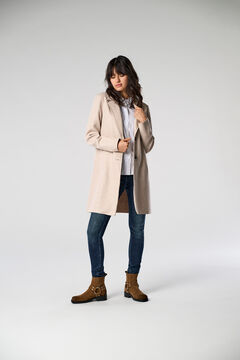 Only Abrigo midi de pa&ntilde;o