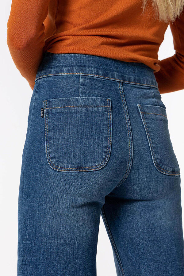 Springfield Jeans Olivia Comfort Straight Cintura Alta azul medio