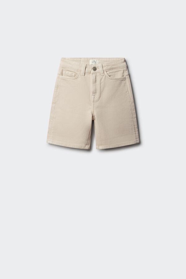 Springfield Kids Bermuda straight denim ni&ntilde;o blanco